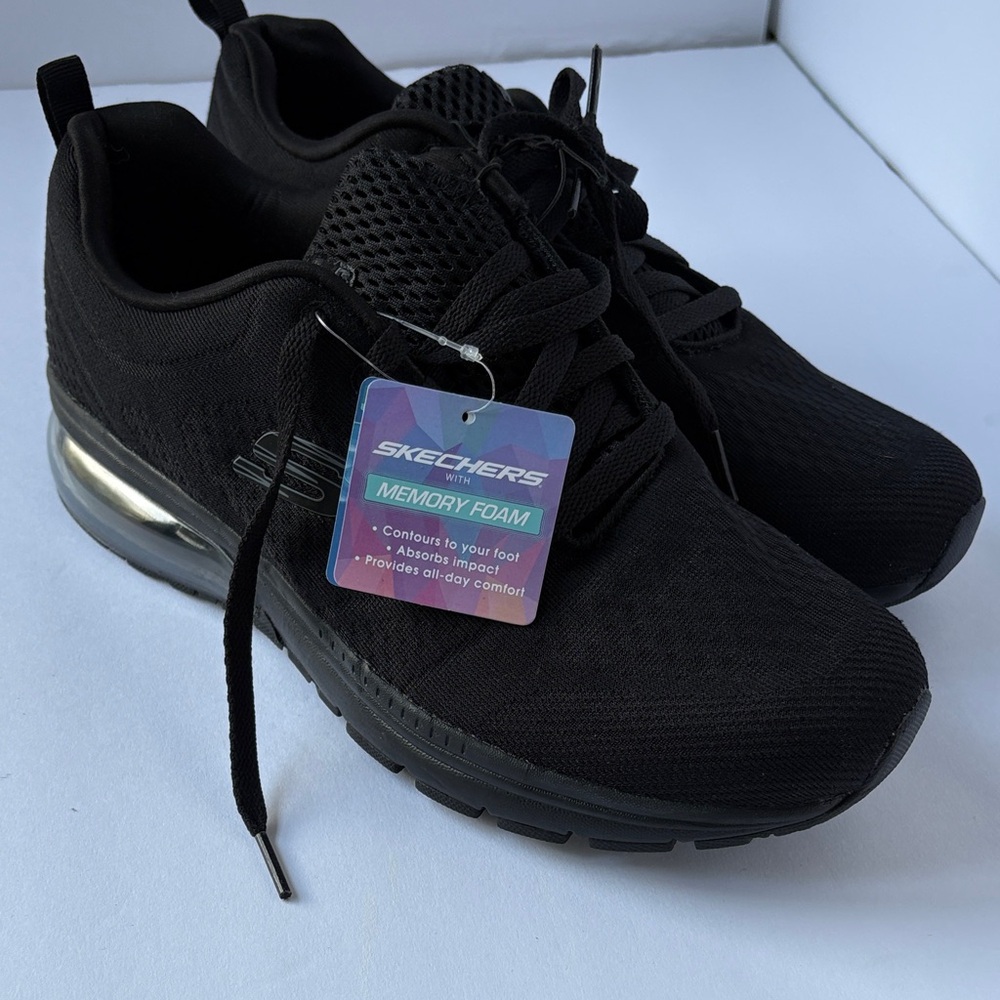 Skechers Women’s Black Sneakers with Memory Foam